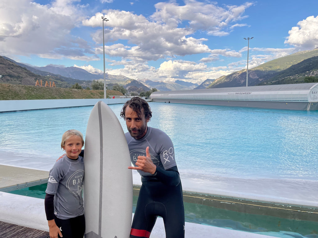 Alaïa Bay Wavepool x Softdogsurf Alpha surfboards