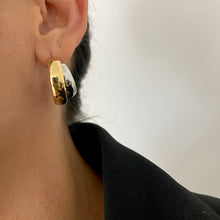 Load image into Gallery viewer, Double Tone Cleo Earrings
