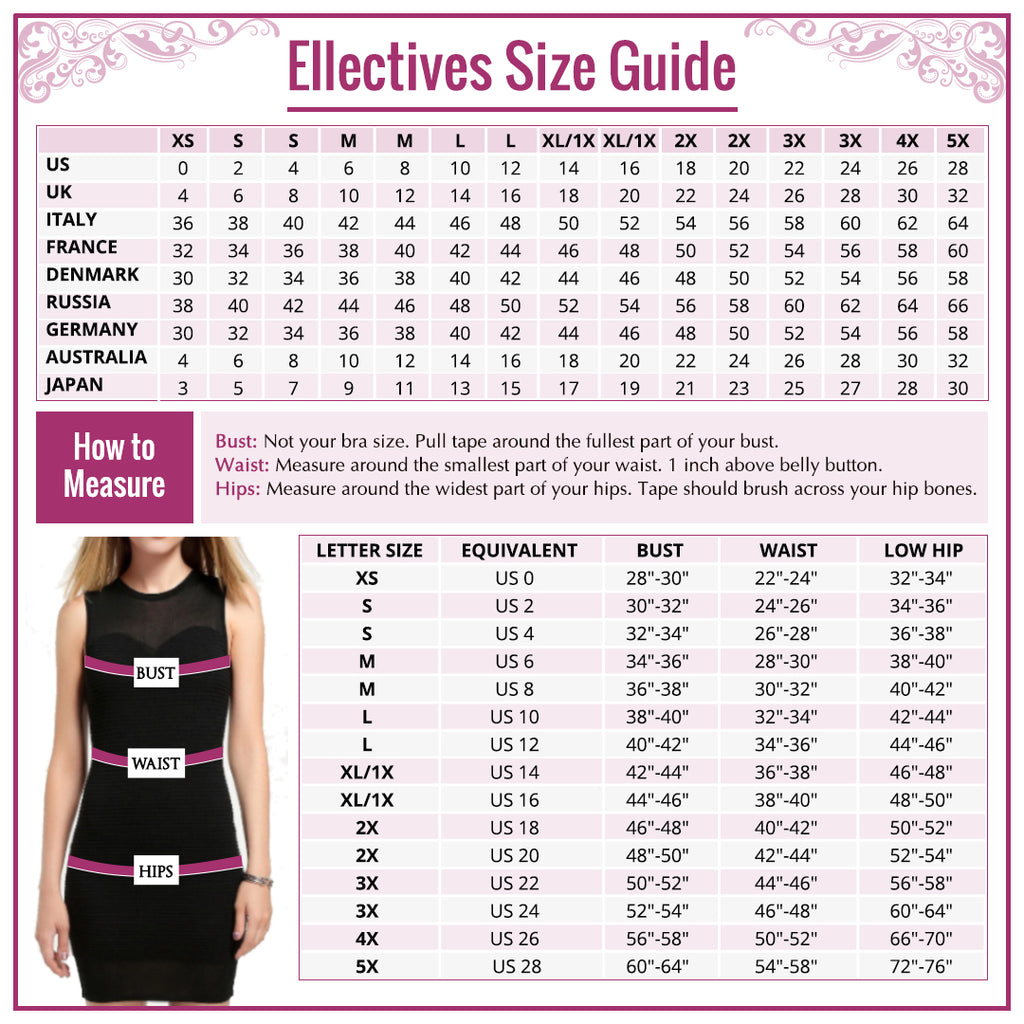 Ellectives Size Guide