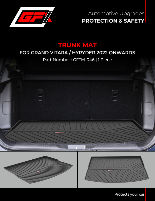 GFX Car Trunk Mat for Hyundai Verna(2016-2022) – CARPLUS