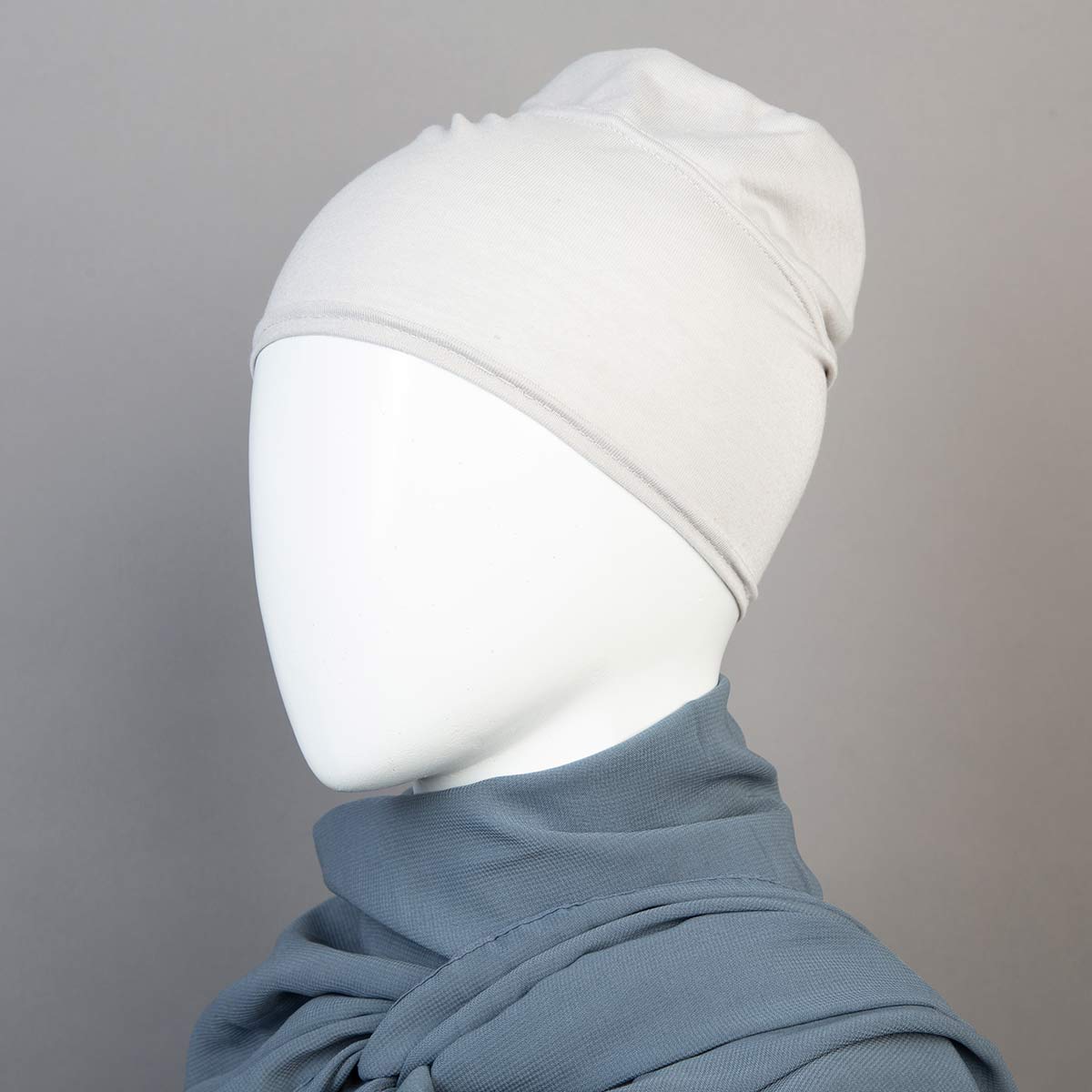 Grey Tube Hijab Cap
