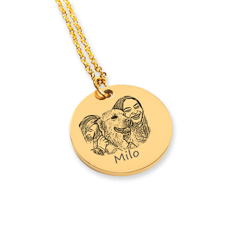 Personalized Dog Mothers Day Message Card Necklace, Dog Mom Gift