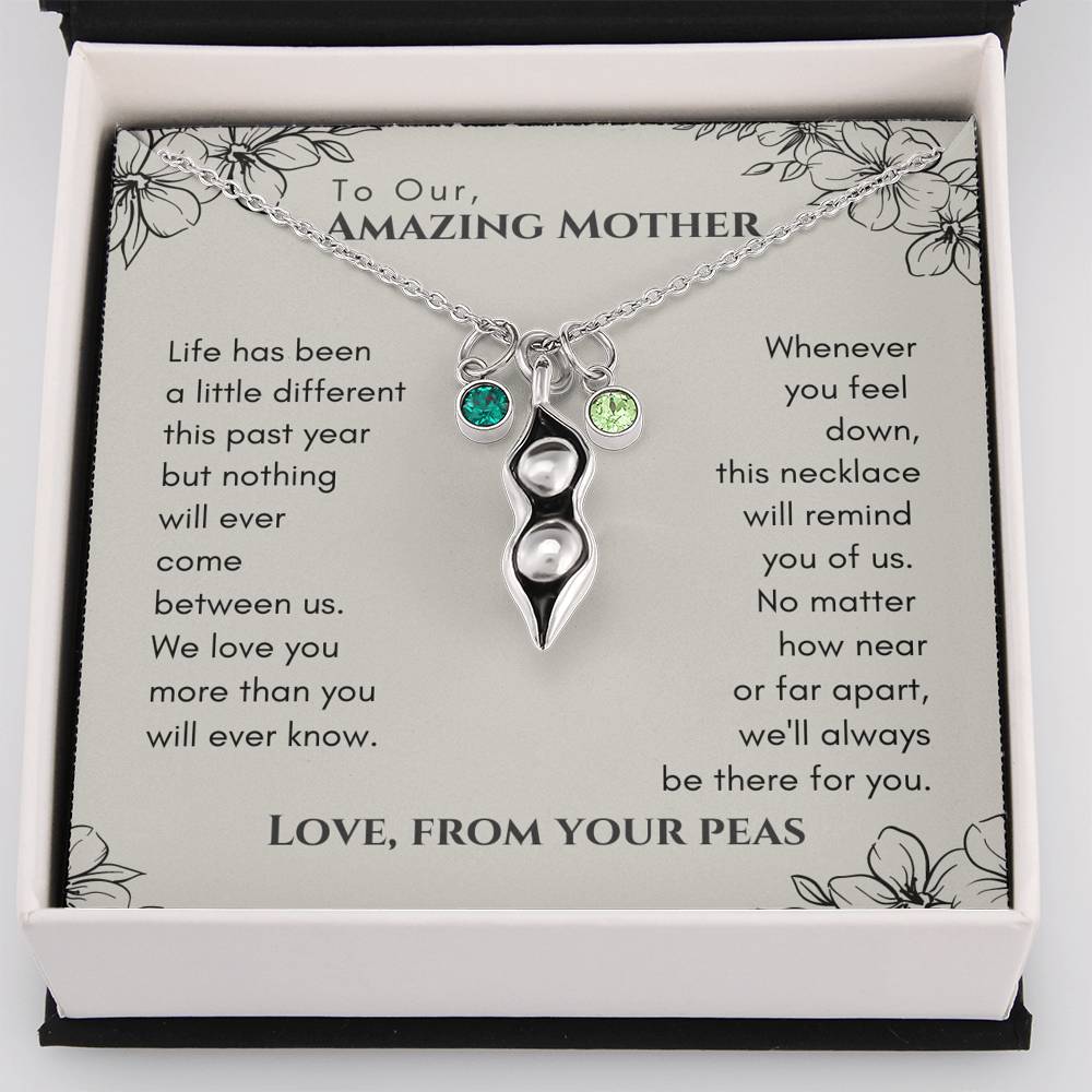 To Our Dear Mom Personalized Christmas Gift From Your Children Pea