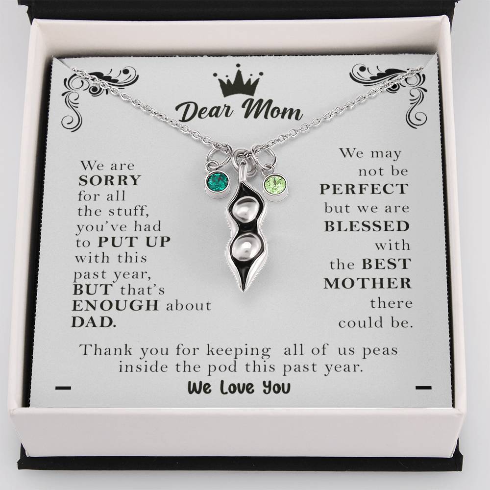 To Our Dear Mom Personalized Christmas Gift From Your Children Pea