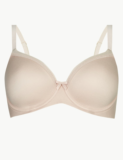 Marks & Spencer Body Soft™ Wired Plunge Bra A-E T330328DUSTED Lilac (34DD)