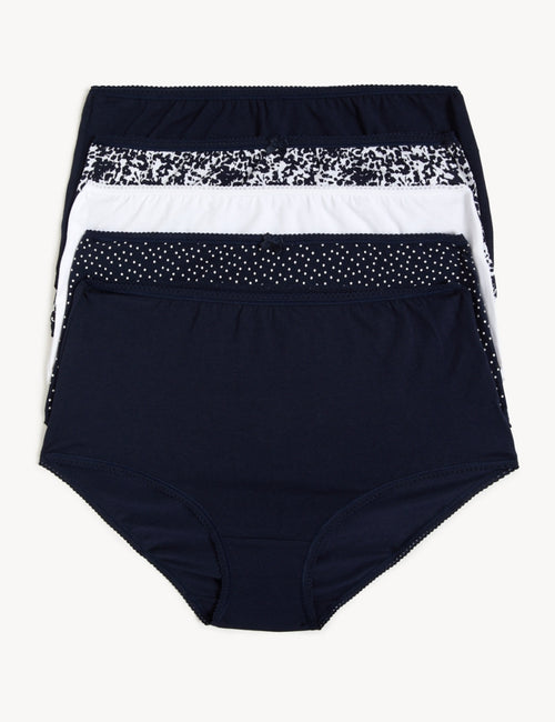 Cotton Rich High Waisted High Leg Knickers – Marks & Spencer Bermuda