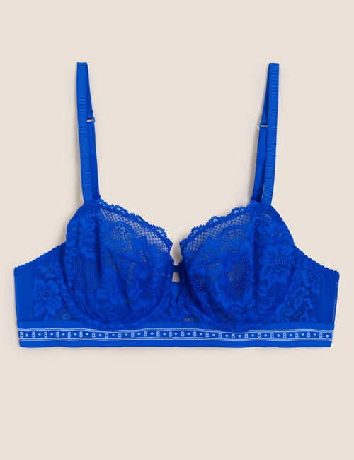 Linea Lace Cut Out Wired Balcony Bra A-E, Boutique