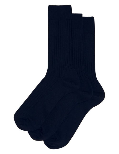 Gentle Grip® Men's Monochrome Stripe Crew Sock