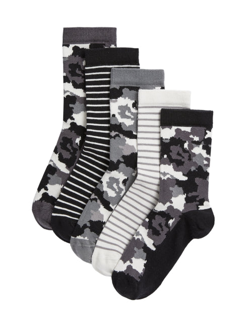 5pk Cotton Rich Bunny & Striped Socks – Marks & Spencer Bermuda