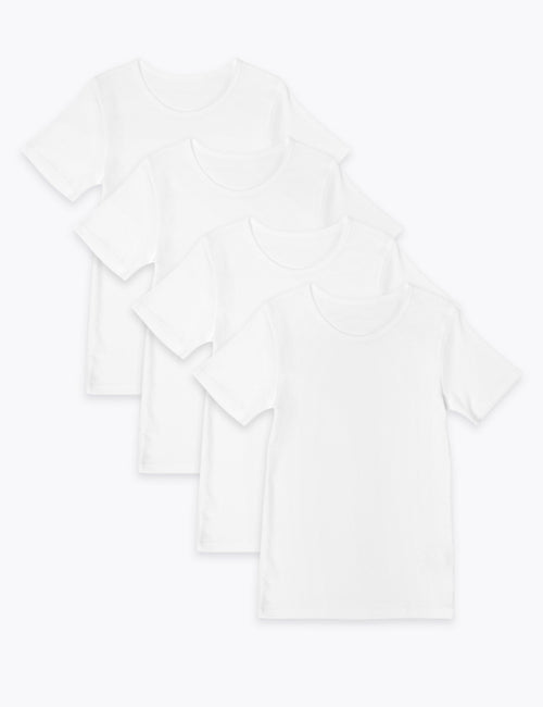 2 Pack Cool & Fresh™ Pure Cotton Ribbed Vests with StayNEW™, M&S  Collection