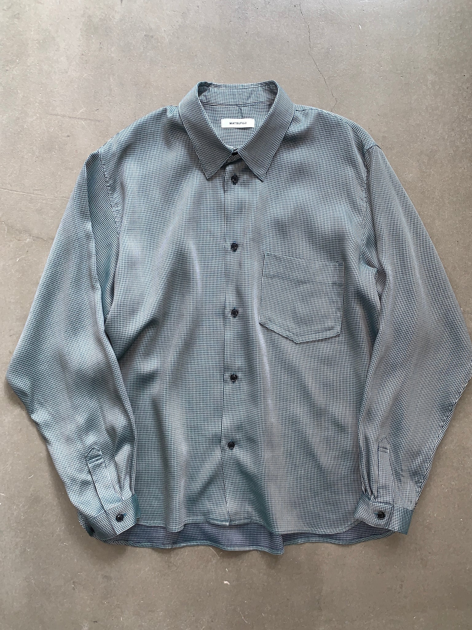 MATSUFUJI マツフジ Dobby Weave Utility Shirt | labiela.com