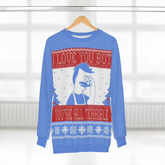 Ugly Christmas Sweatshirt - All I Want For Christmas