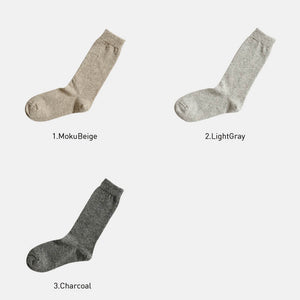 Nishiguchi // Praha Cashmere Wool Socks // Charcoal