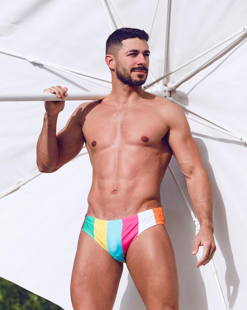 mens swimwear rude rainbow gay underwear