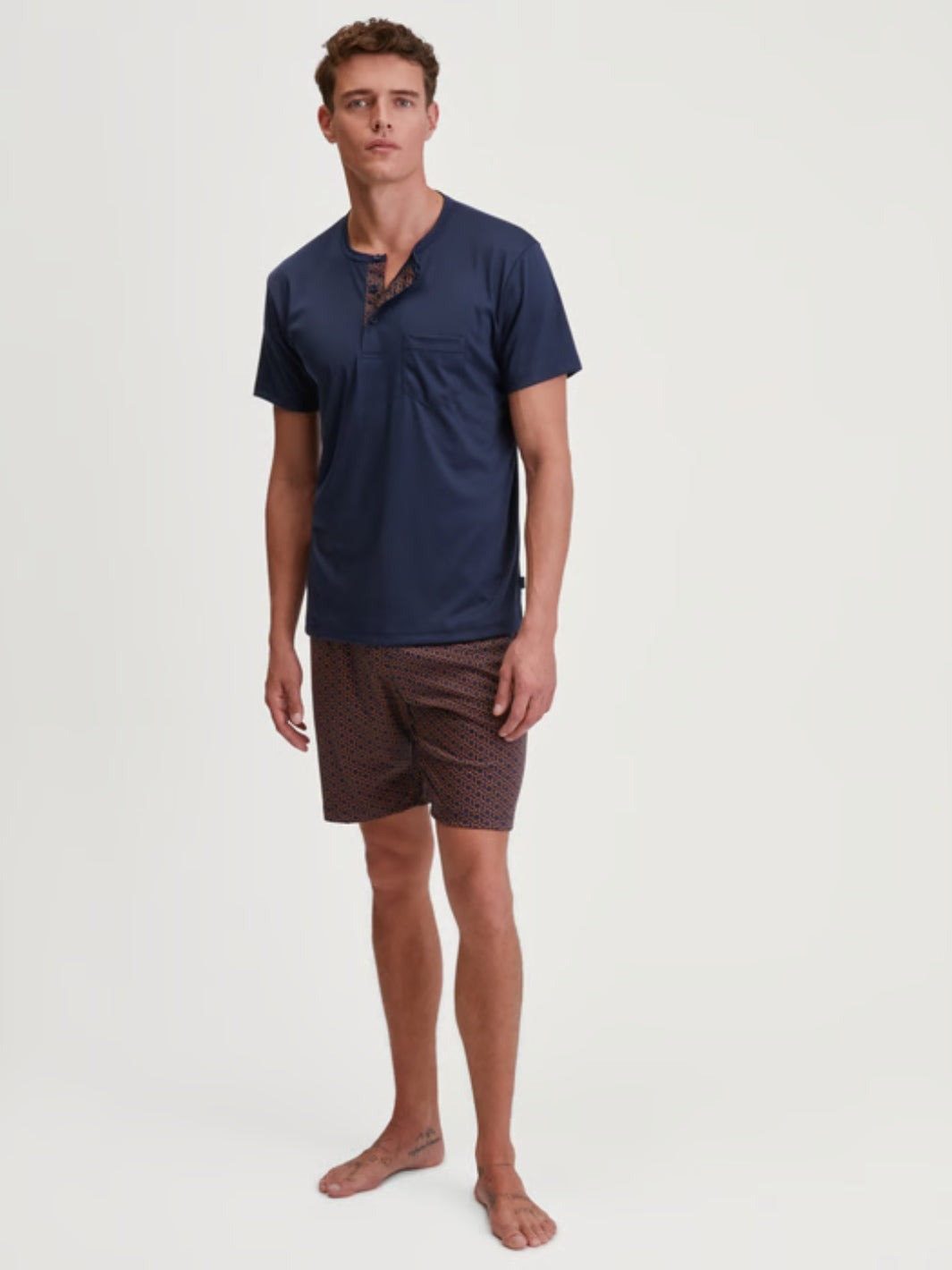 RELAX SHORT PYJAMA Marine, XXL