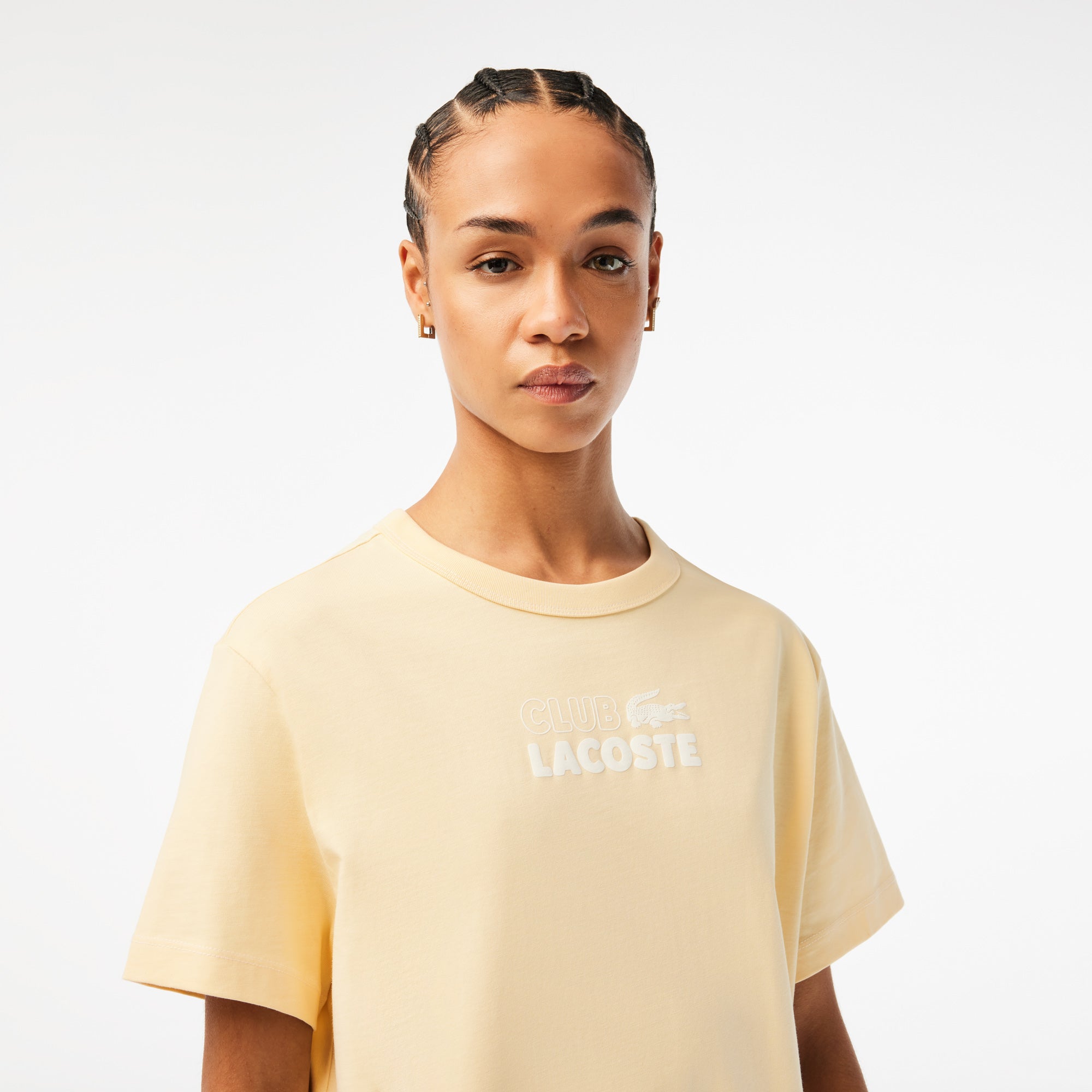Women’S Lacoste Organic Cotton Print T-Shirt Dress - Ef5564 - Image 3