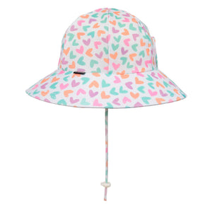 
                
                    Load image into Gallery viewer, Girls Beach Bedhead Hats Hat Ponytail Bucket - Amore (Swim)
                
            
