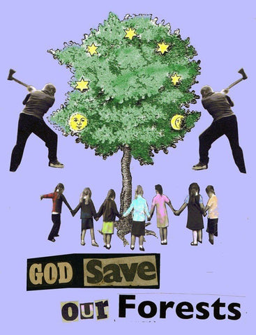 God Save Our Forests art print by Jamie Reid | Enter Gallery 