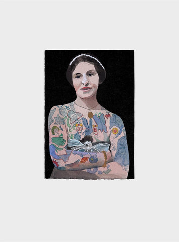 Tattooed People Emily limited edition print by Peter Blake | Enter Gallery