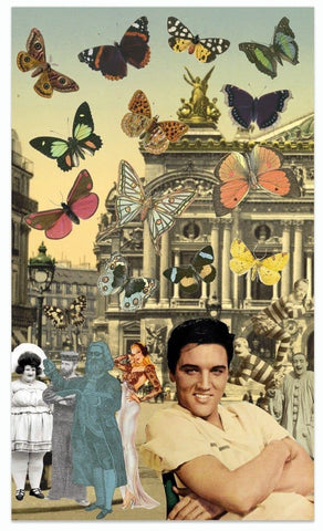 Elvis In Paris limited edition art print by Peter Blake | Enter Gallery 