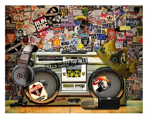 Ghetto Sounds limited edition art print by Dirty Hans | Enter Gallery