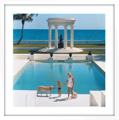 Image of Framed Nice Pool, C-Type Print artwork by Slim Aarons, free delivery