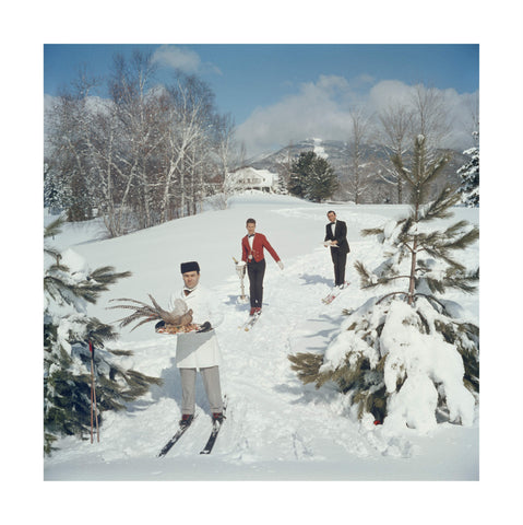 Skiing Waiters by Slim Aarons | Enter Gallery 