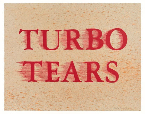 Turbo Tears limited edition art print by Ed Ruscha | Enter Gallery