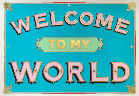 Welcome to my World art print by Eddy Bennett | Enter Gallery 