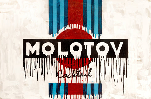 Molotov Cocktail limited edition art print by Charlotte Rose | Enter Gallery