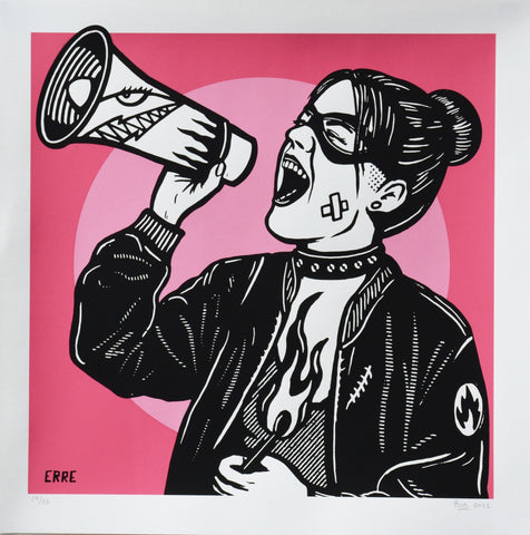 Speak Up limited edition art print by Erre | Enter Gallery 