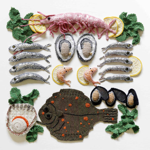 Hand-Sewn Seafood by Kate Jenkins | Enter Gallery 