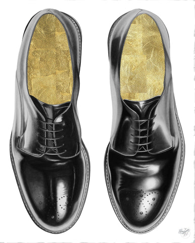 Rich Man's Shoes limited edition print by Elizabeth Waggett | Enter Gallery