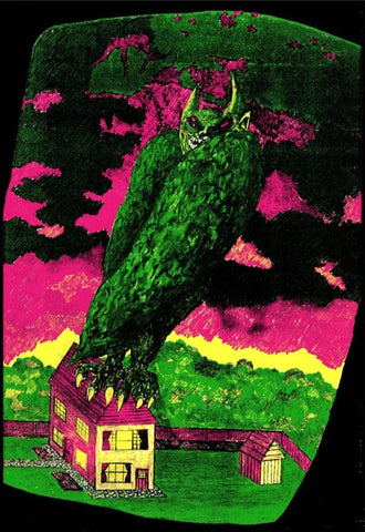 Monster on Nice Roof 2022 art print by Jamie Reid | Enter Gallery