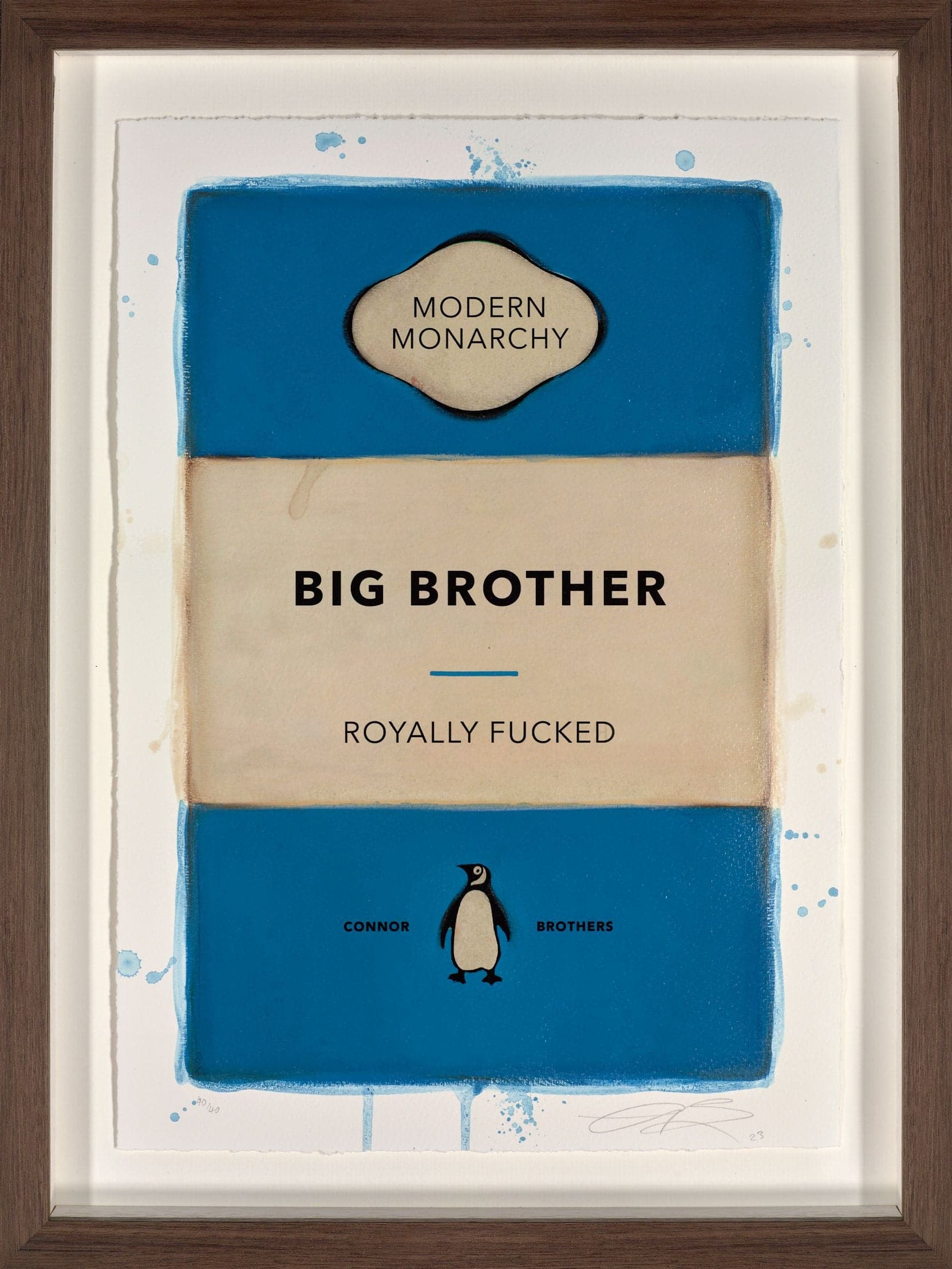 Image of Big Brother Hand-Finished, Framed artwork by The Connor Brothers, free delivery