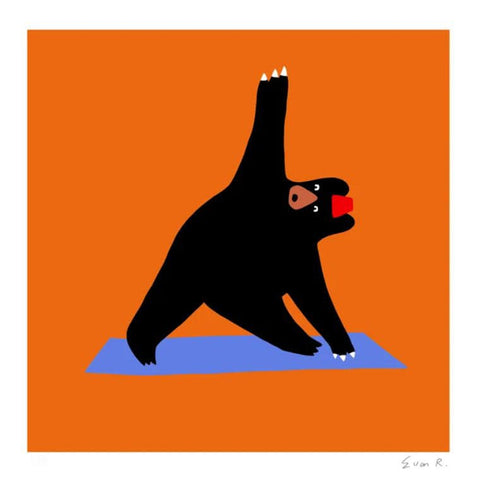 Yogi Bear XL Orange art print by Euan Roberts | Enter Gallery
