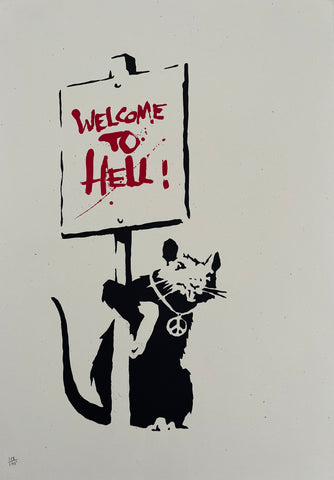 Welcome to Hell art print by Banksy | Enter Gallery 