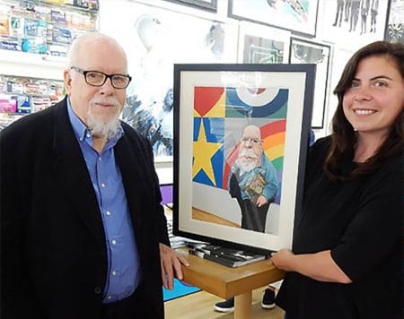 Lindsay Alkin and Peter Blake