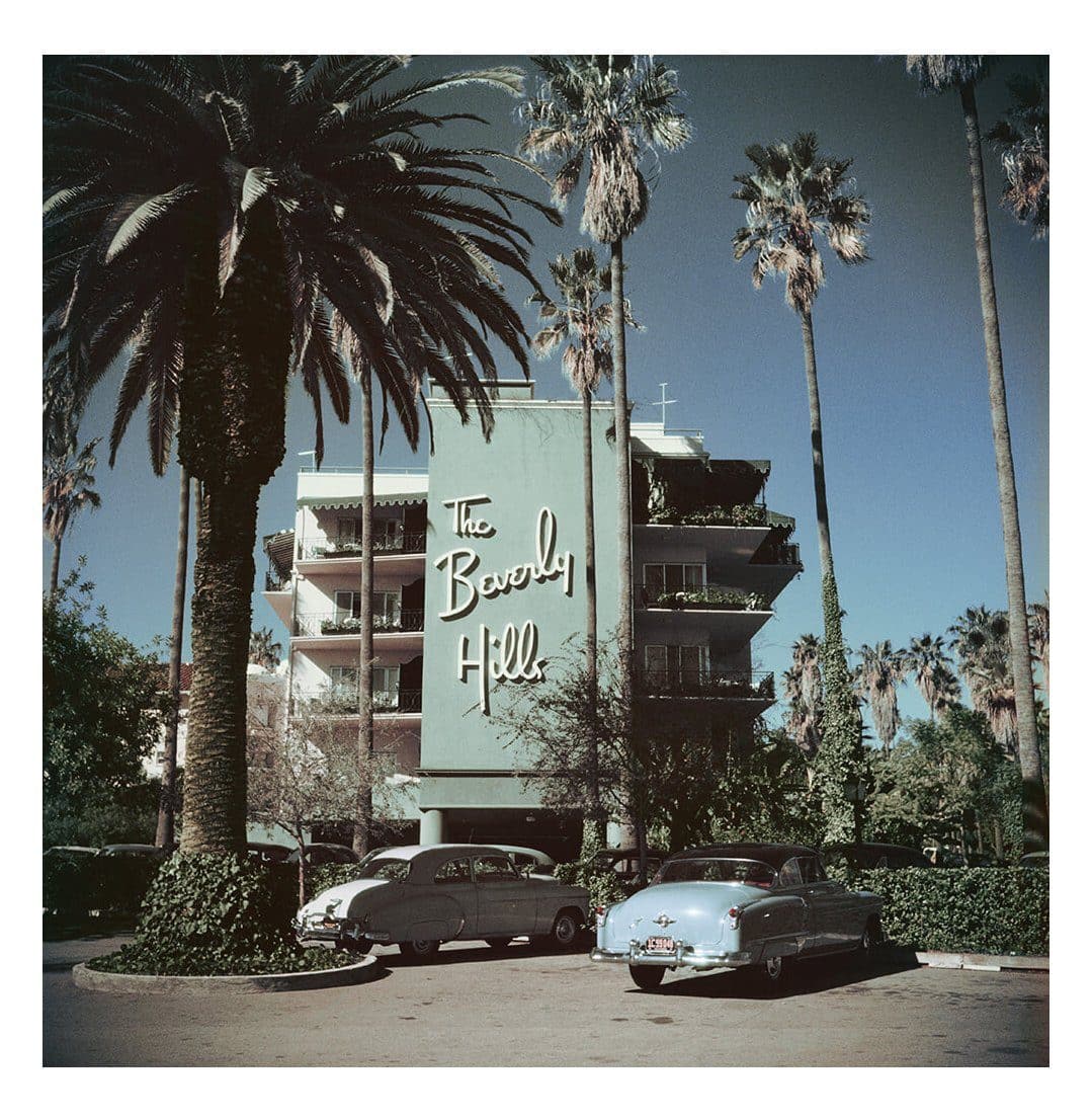 Image of Beverly Hills Hotel, C-Type Print artwork by Slim Aarons, free delivery