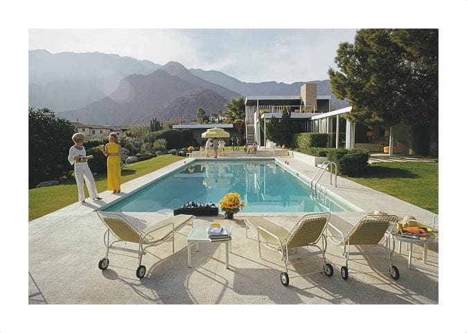 Image of Palm Springs Pool, C-Type Print artwork by Slim Aarons, free delivery