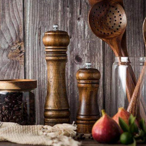 Wooden Mushroom Salt and Pepper Shakers