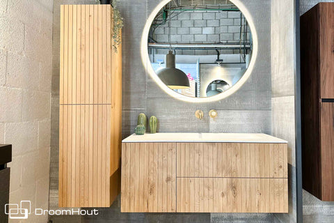Badkamerset hout - luxe badkamersets van hout by DroomHout