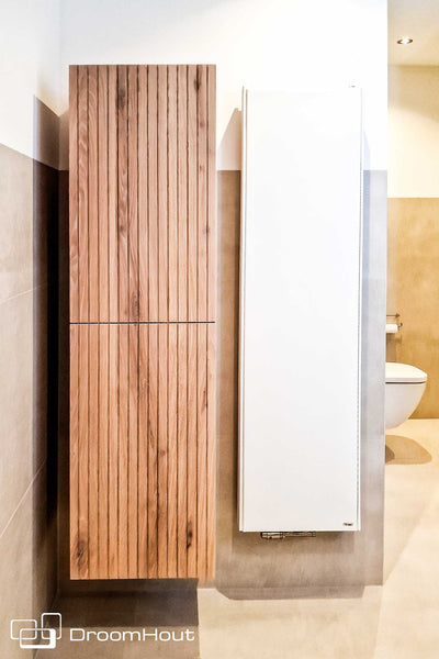 Houten badkamerkast - badkamerkasten van hout by DroomHout