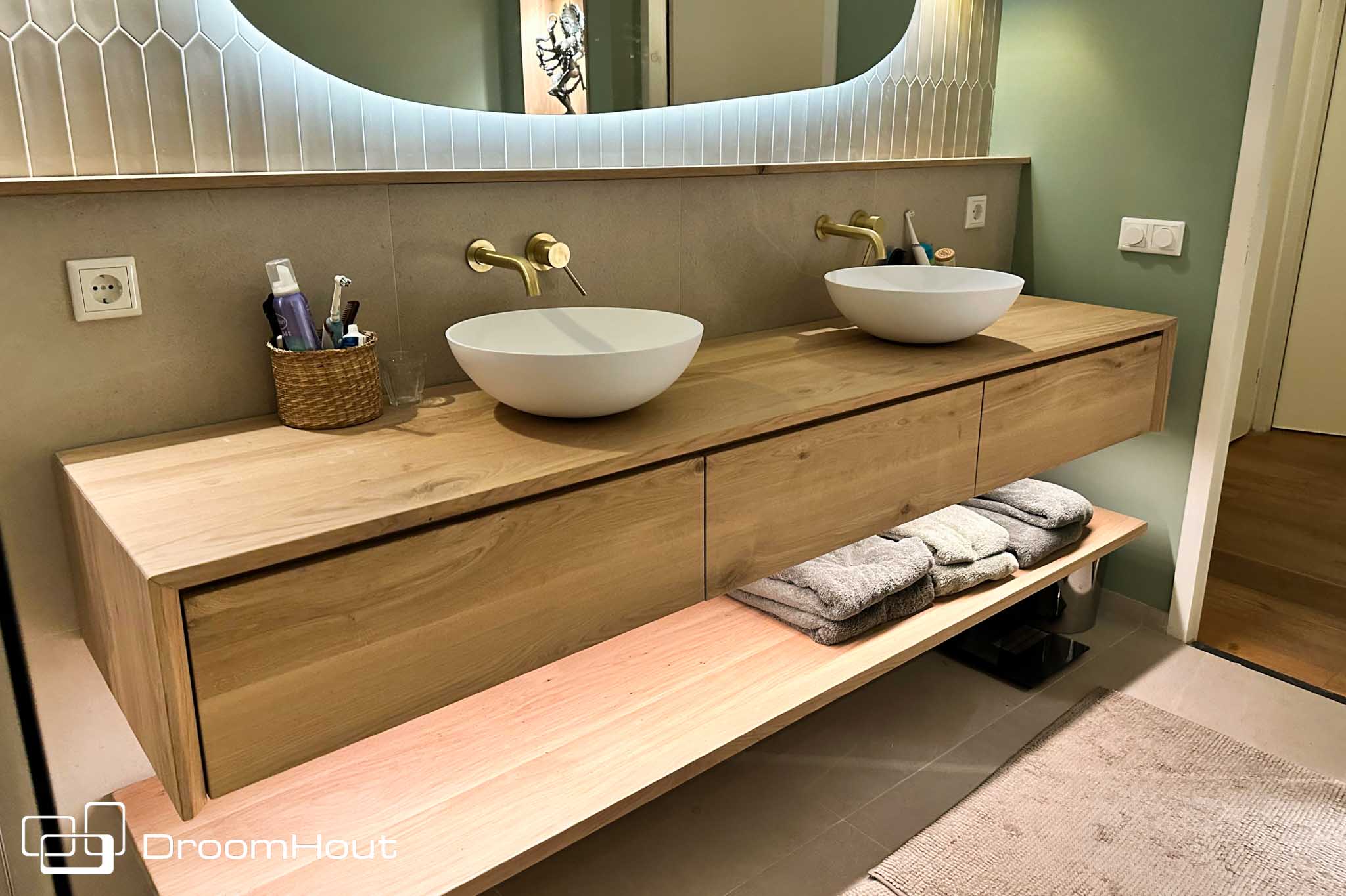Bouw zelf je badkamermeubel - houten badkamermeubels by DroomHout