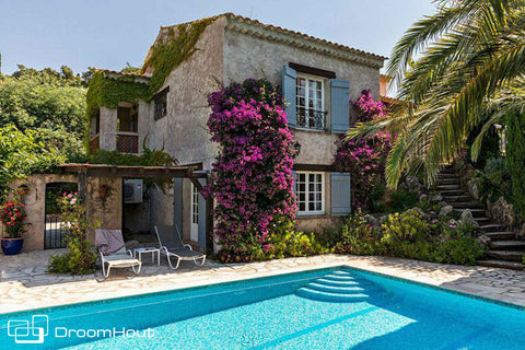 Houten badkamermeubel Serenity in Zuid-Franse villa - DroomHout