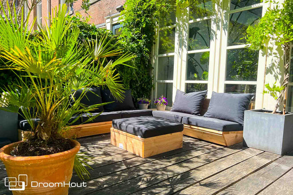 Wooden lounge sofa - DroomHout Montecastelli outdoor lounge sofa