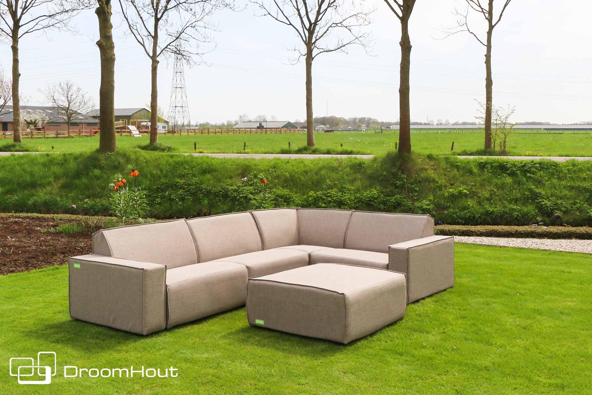 Houten loungebank - Bubalou loungebank - loungebanken hout by DroomHout