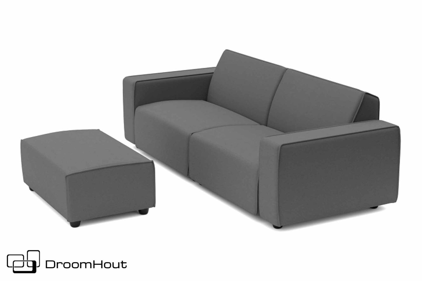 etiquette Modieus achterlijk persoon Icon loungeset 3-zits + hocker small | Bubalou | 365 outdoor – DroomHout