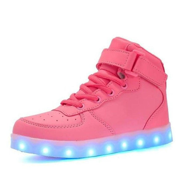 LED Sneakers for Kids Light Up Pink kids and adults led shoes