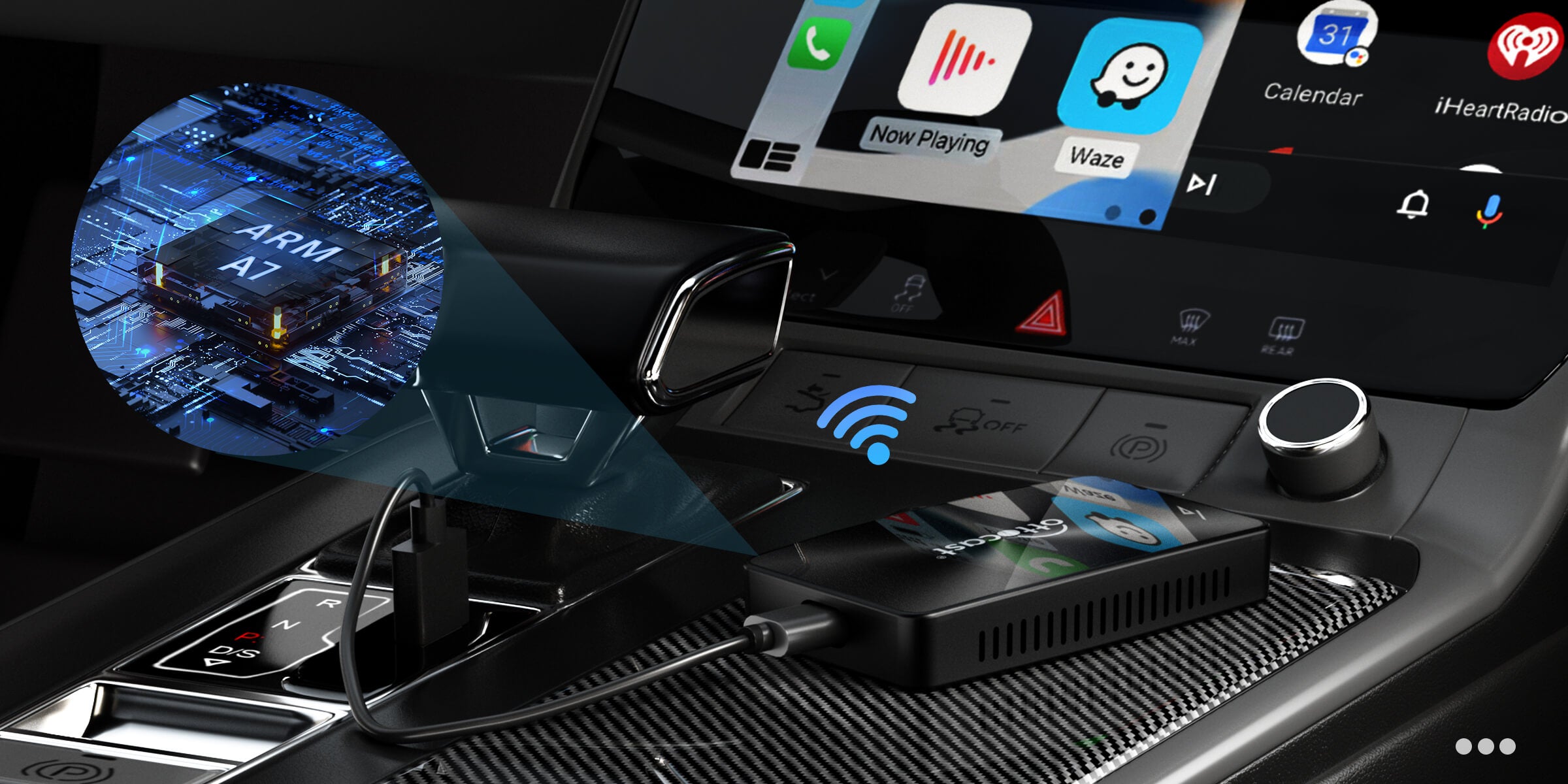 New U2-X Pro Wireless Android Auto/CarPlay 2 in 1 Adapter